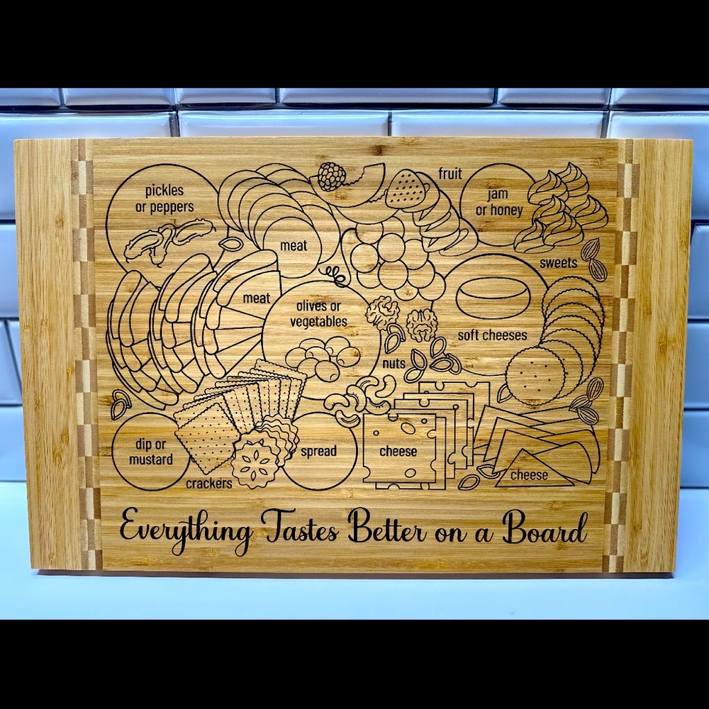Home made Charcuterie cutting board